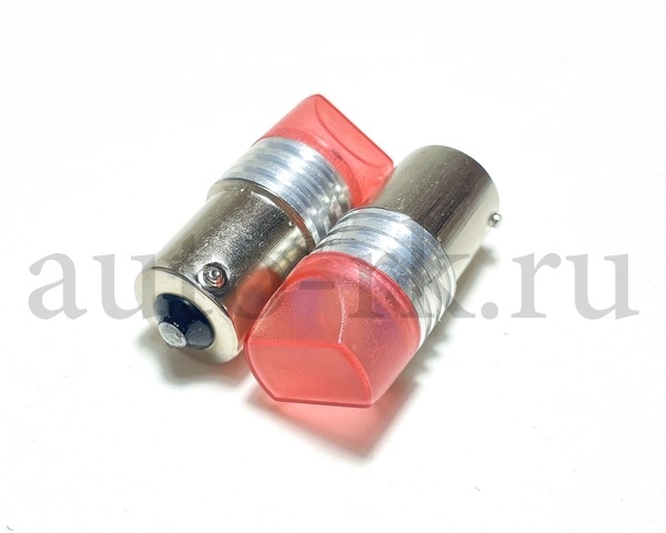 Лампа газовая 1 SMD 1-конт. Большой цоколь 12-24v (красный/страбоскоп)