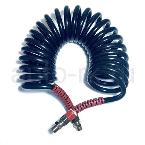 Пневматический еврошланг М16 L-7,5м (черный/красный)(-60*С+120*С) (60BAR)
