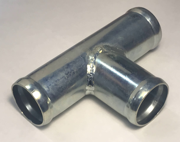 Трубка тройник 32х32х32мм металл.  угол-90гр. (5шт)