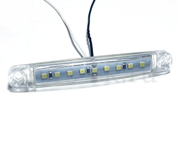 Указатель  габаритов  9 SMD (12v-24v) (100мм)(белый)(4шт)