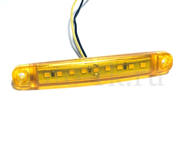 Указатель  габаритов  9 SMD (12v-24v) (100мм)(желтый)(4шт)