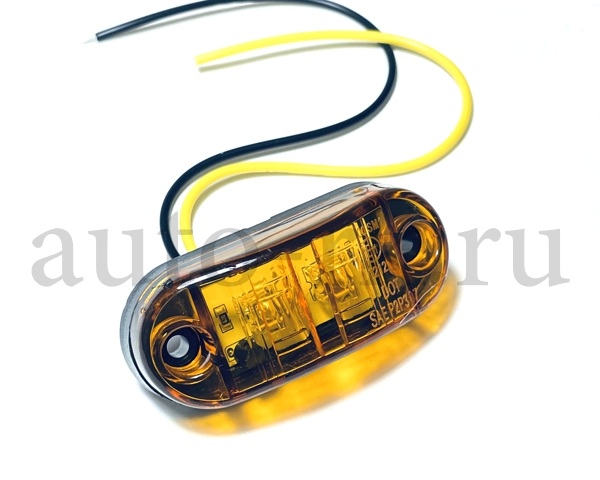 Указатель  габаритов  2 SMD/капля (12v-24v) (65мм)(желтый)(4шт)