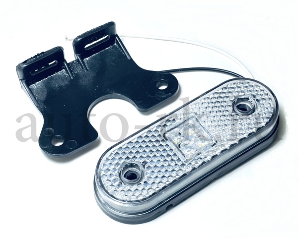 Указатель габаритов с кронштейном 4 SMD (12v-24v) (115х40мм)(белый)