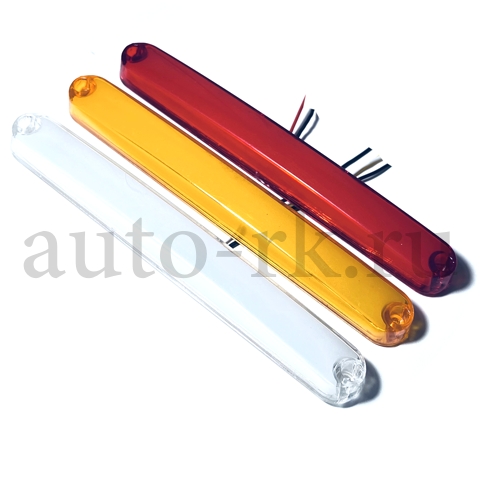 Указатель  габаритов 12 SMD (12v-24v) "NEON" (170мм)(белый)(10шт) 