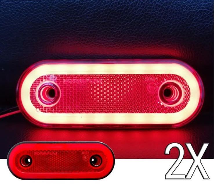Указатель  габаритов NEON (24v) (115х42мм)(красный)