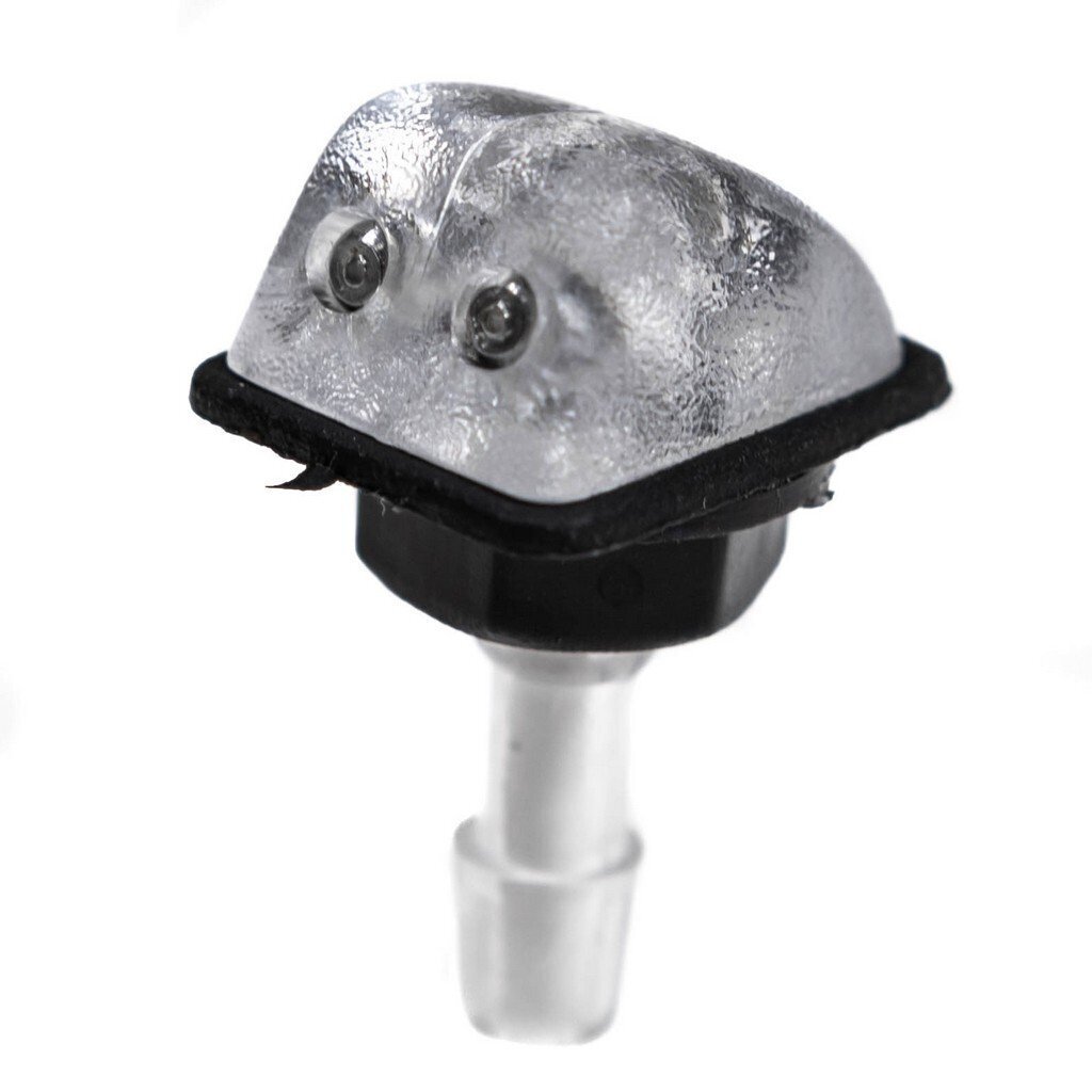 Форсунки омывателя квадратные 2 отверстия на гайке (прозрачные)(50шт)